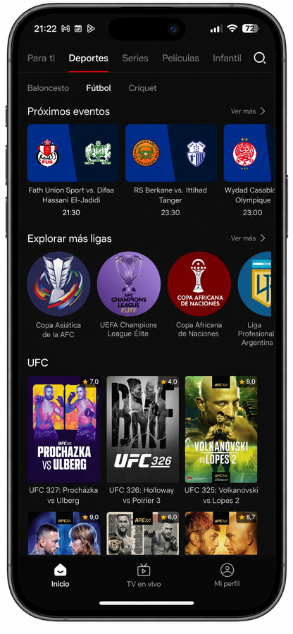 Fútbol, Películas y Series: Acceso Gratuito