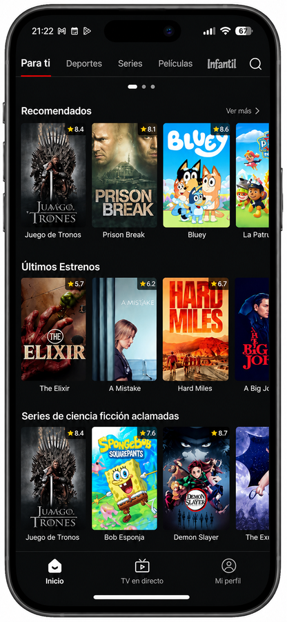 Fútbol, Películas y Series: Acceso Gratuito