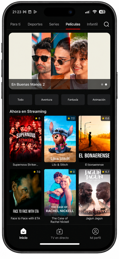 Fútbol, Películas y Series: Acceso Gratuito